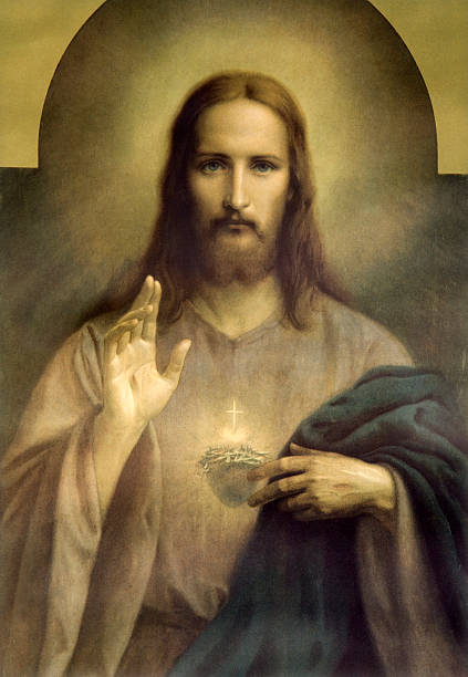 the-heart-of-jesus-christ-illustration-id510463933