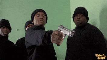 Gun Shoot GIF by BrownSugarApp Gun Shoot GIF by BrownSugarApp
