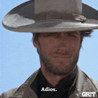 Leaving Clint Eastwood GIF by GritTV Leaving Clint Eastwood GIF by GritTV