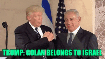 golan heights trump GIF by TV7 ISRAEL NEWS