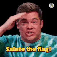 Adam Devine Salute GIF by First We Feast Adam Devine Salute GIF by First We Feast