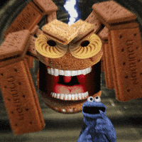 worst nightmare chased by cookie monster GIF worst nightmare chased by cookie monster GIF