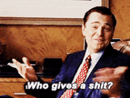 the wolf of wall street idgaf GIF the wolf of wall street idgaf GIF