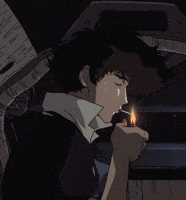 cowboy bebop smoking GIF cowboy bebop smoking GIF