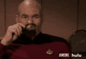 Star Trek Drinking GIF by HULU Star Trek Drinking GIF by HULU