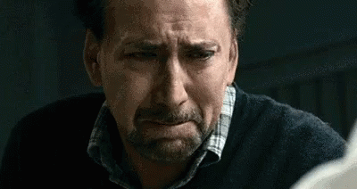 Image result for nicolas cage crying gif
