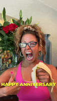 Happy Anniversary Food GIF by Tricia  Grace