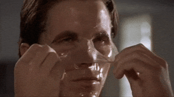 american psycho face mask GIF american psycho face mask GIF