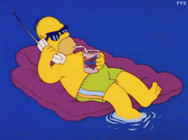 Homer Simpson Swimming GIF Homer Simpson Swimming GIF