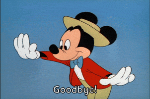 Bye Bye Goodbye GIF by Mickey Mouse Bye Bye Goodbye GIF by Mickey Mouse