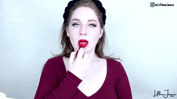 Red Lips Girl GIF by Lillee Jean