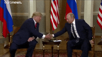 Donald Trump Handshake GIF by euronews Donald Trump Handshake GIF by euronews