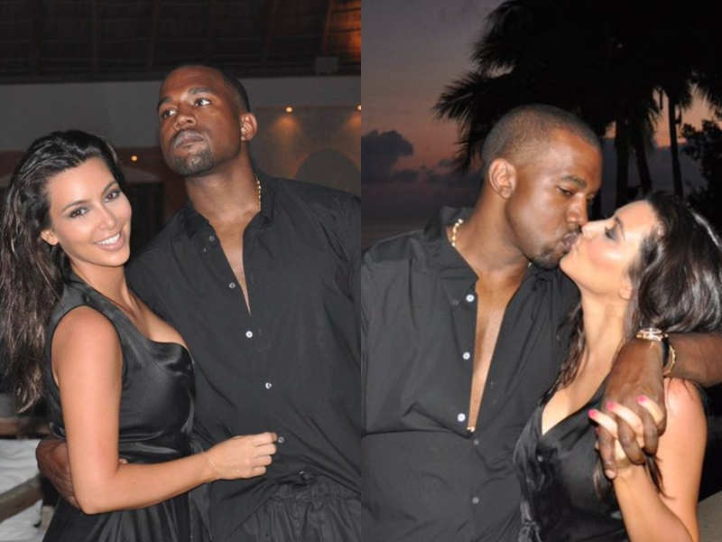 Kim Kardashian wishes hubby Kanye West on his birthday with romantic pics -  Times of India