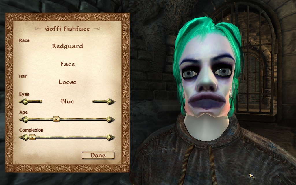 Resultado de imagen de oblivion character with long face