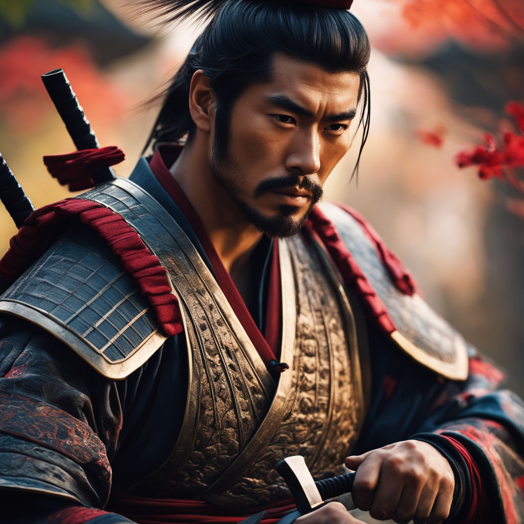 samurai with long hair - Playground