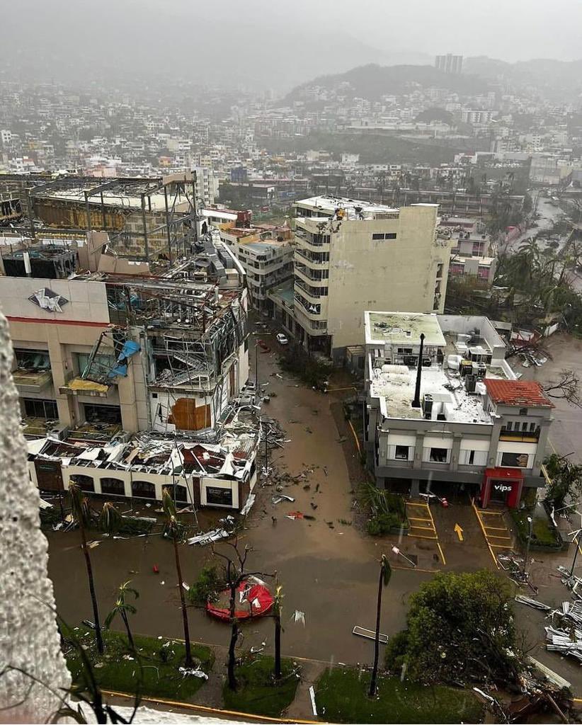 Some of the damage in Acapulco from Hurricane Otis.