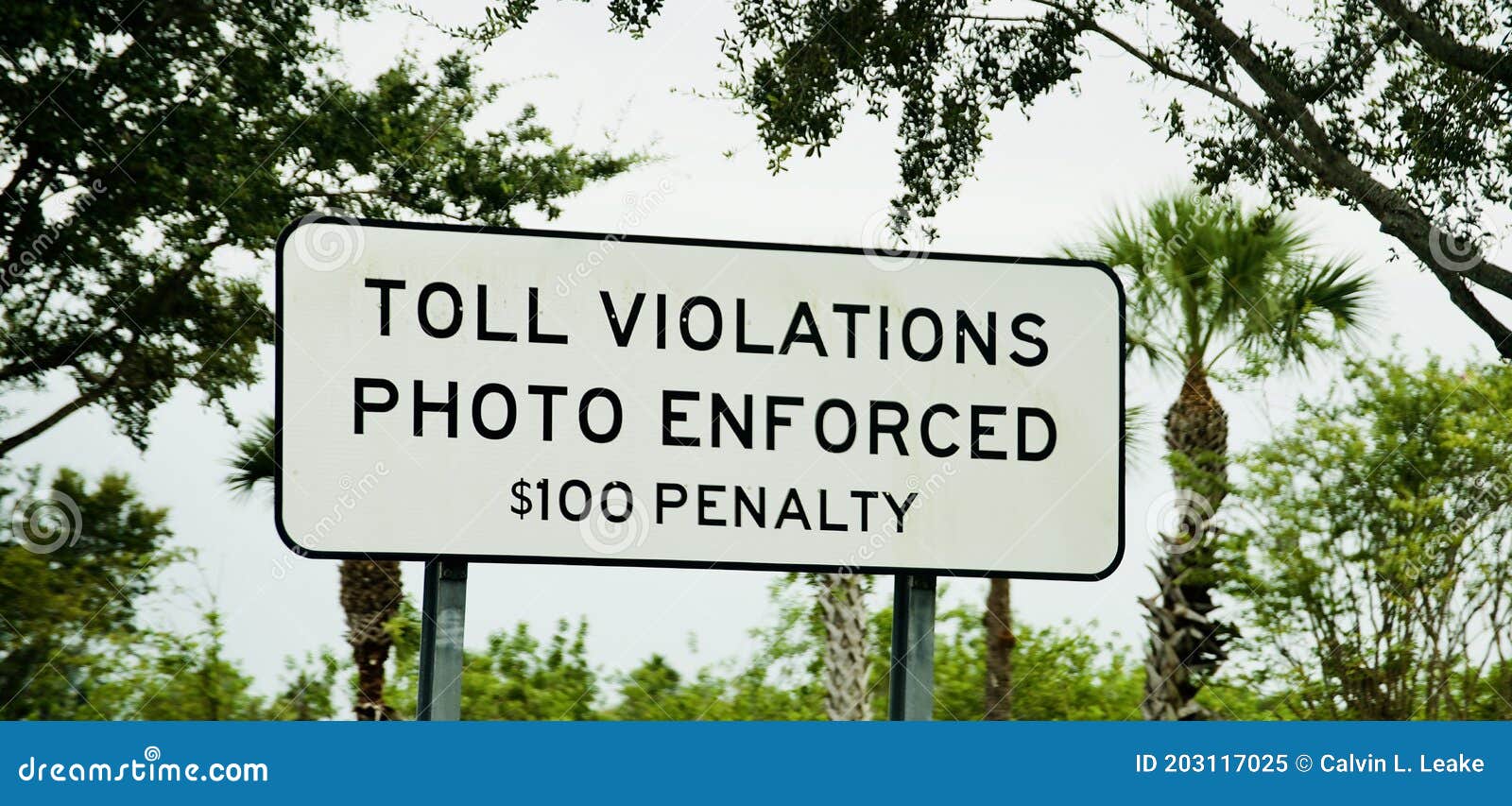 Toll Violations Photo Enforced Stock Image - Image of enterprise, street:  203117025