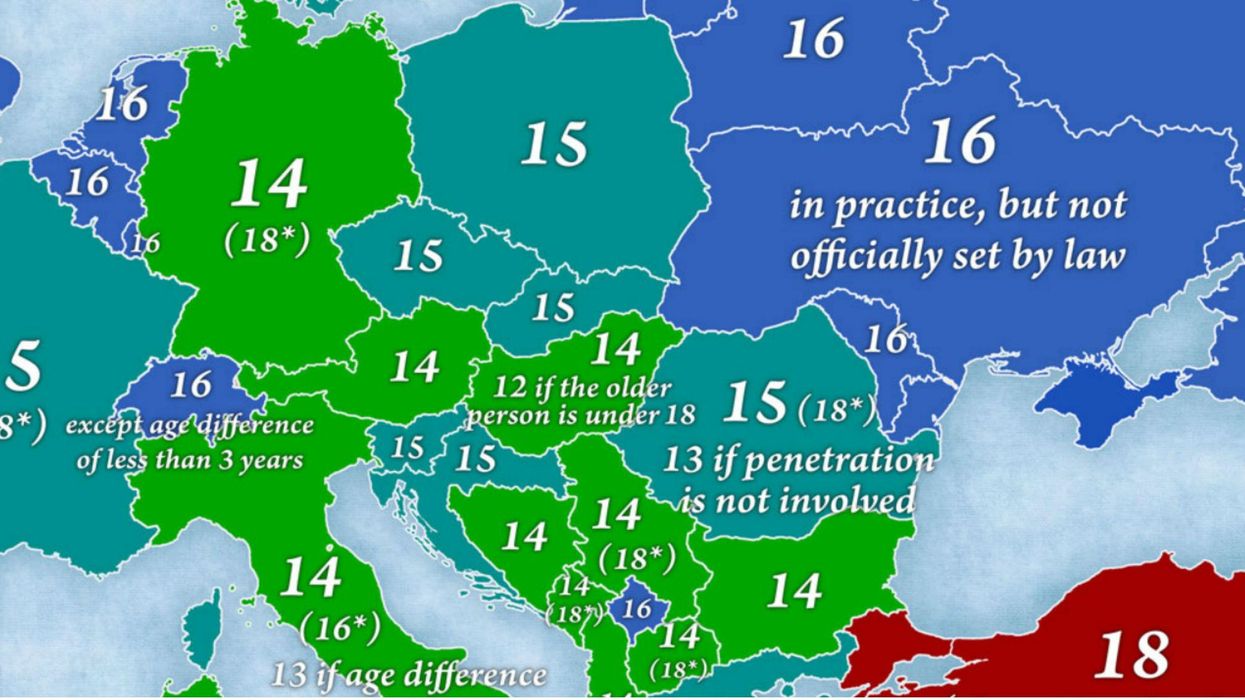 An eye-opening look at sexual consent ages around Europe ...